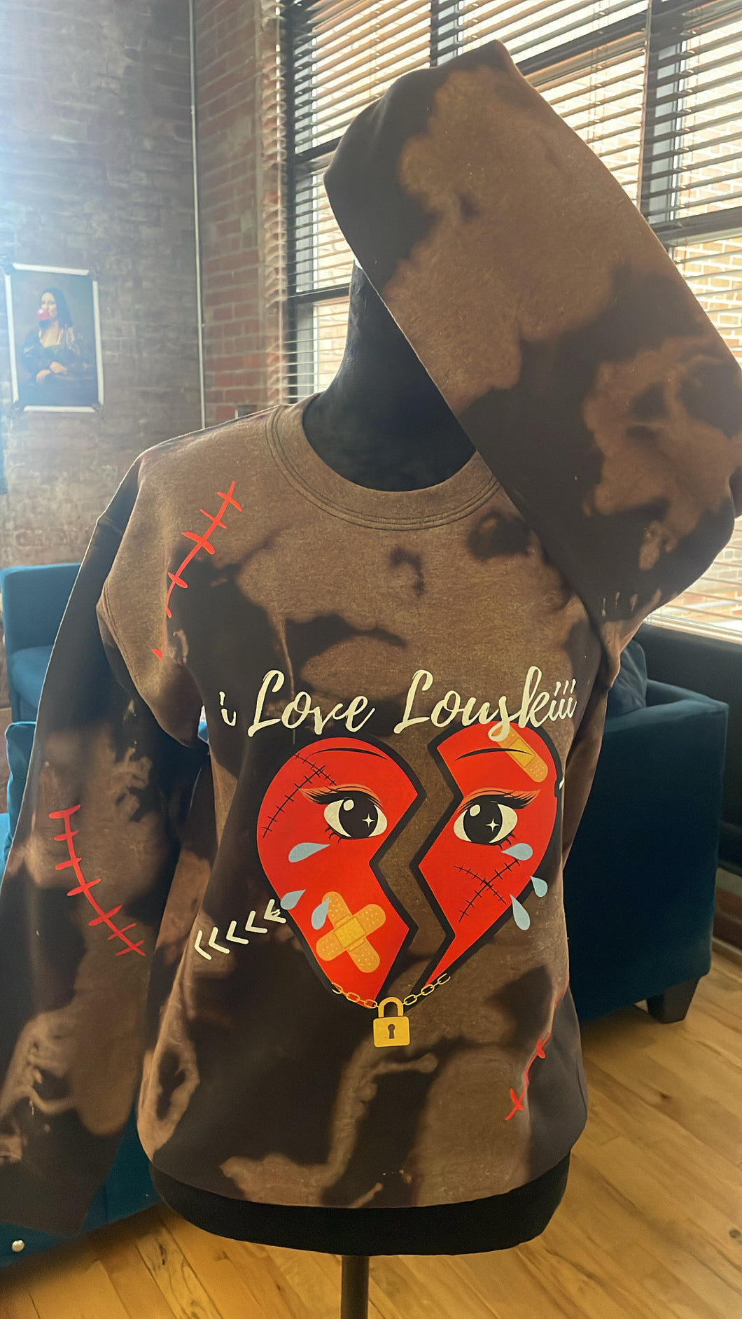 iLoveLouskiii Heartbreak Crewneck